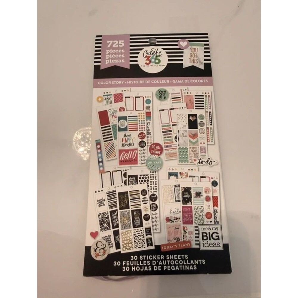 The happy planner sticker book Color Story